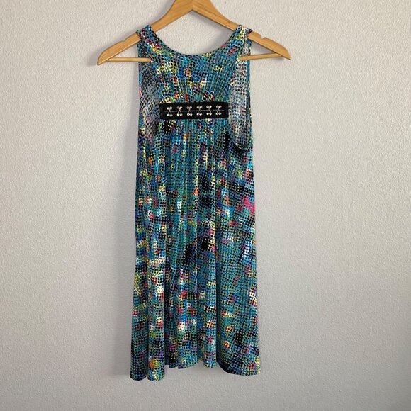 CAbi Confetti Dot Print Sleeveless Tunic Swing Top - Picture 3 of 8